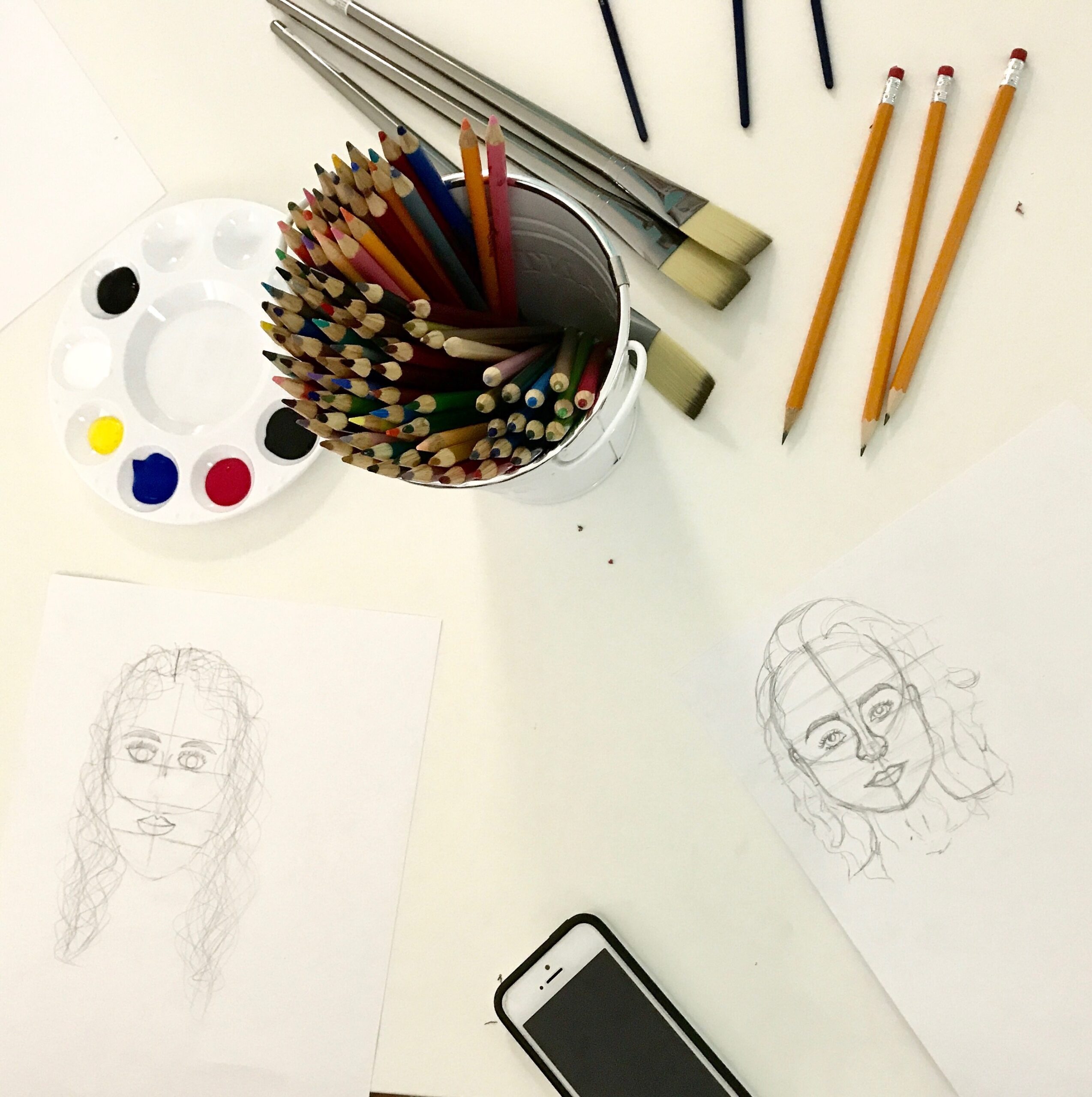 Create Art Studio Intro to Drawing class 2