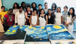 Create Art Studio Team Building Van Gogh Starry Night
