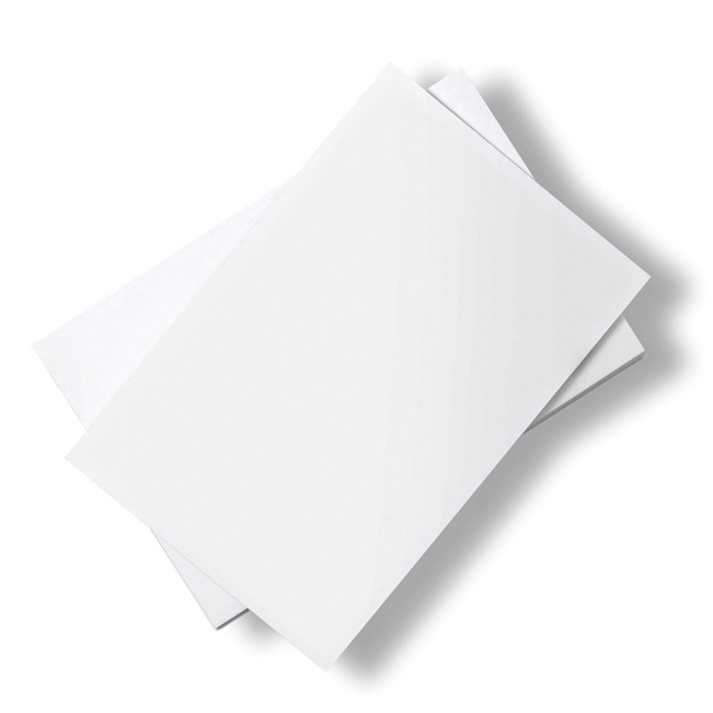 Stacks of white paper