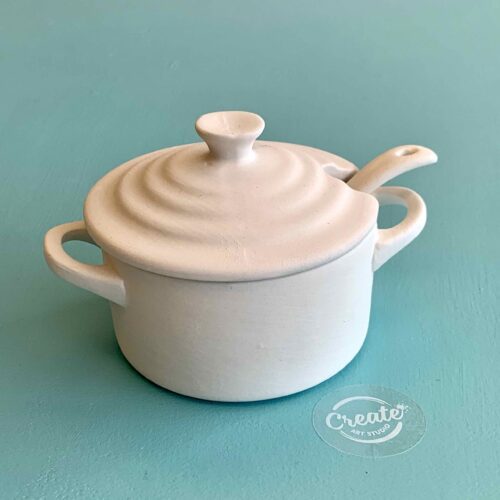 Create Art Studio Ceramics Painting sugar bowl salt pot DIY kitchen ceramics