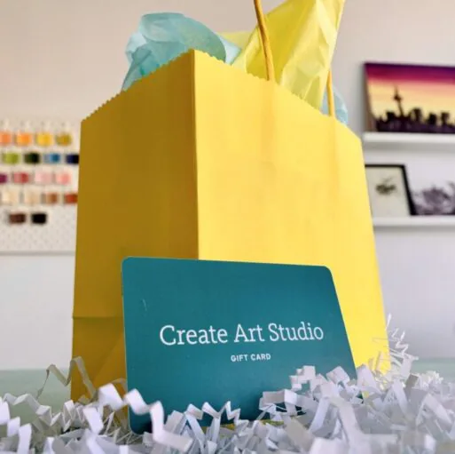 Buy Create Art Studio Gift Cards for special occasions, birthdays, holidays and Christmas, online and in our Toronto studio