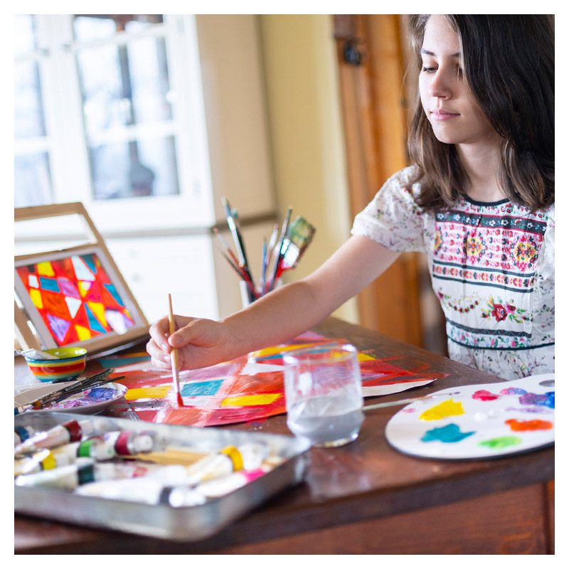 Create Art Studio Online Classes Art Camps for kids and tweens on March Break and Summer Camp virtual