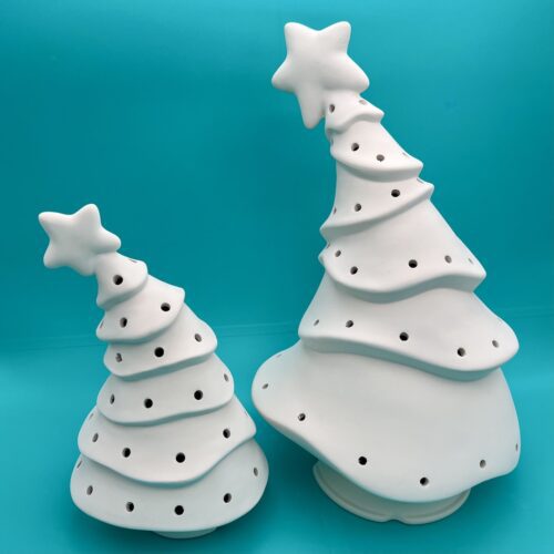Create Art Studio ready-to-Paint ceramic light-up curvy Christmas Tree kit from our Toronto and online store