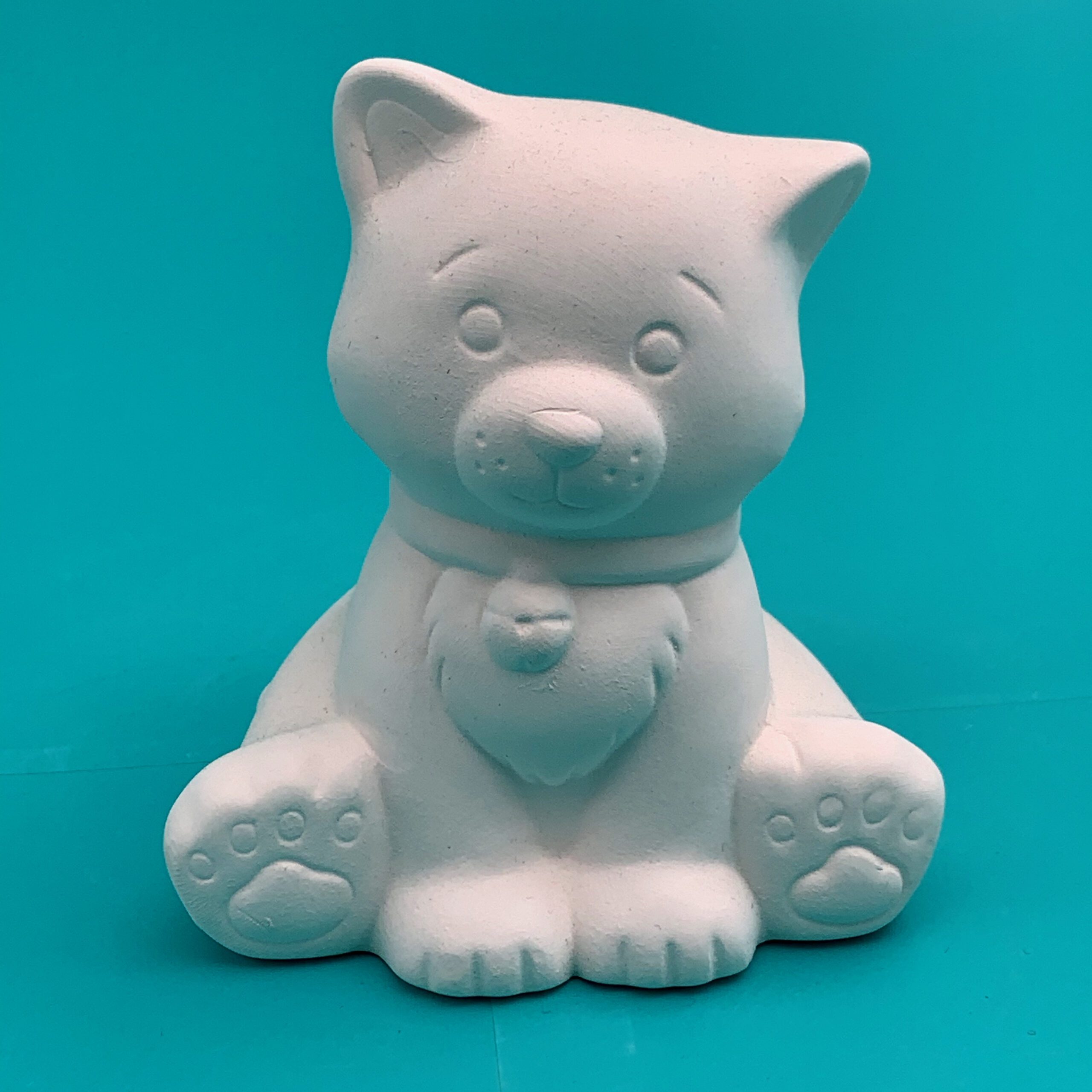 Create Art Studio Pottery Painting Ceramics kits to go Little Kitty Cat Ceramic Sculpture