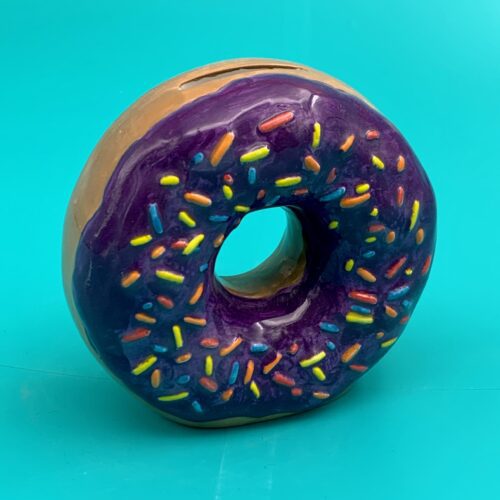 Create Art Studio Ceramics donut painted
