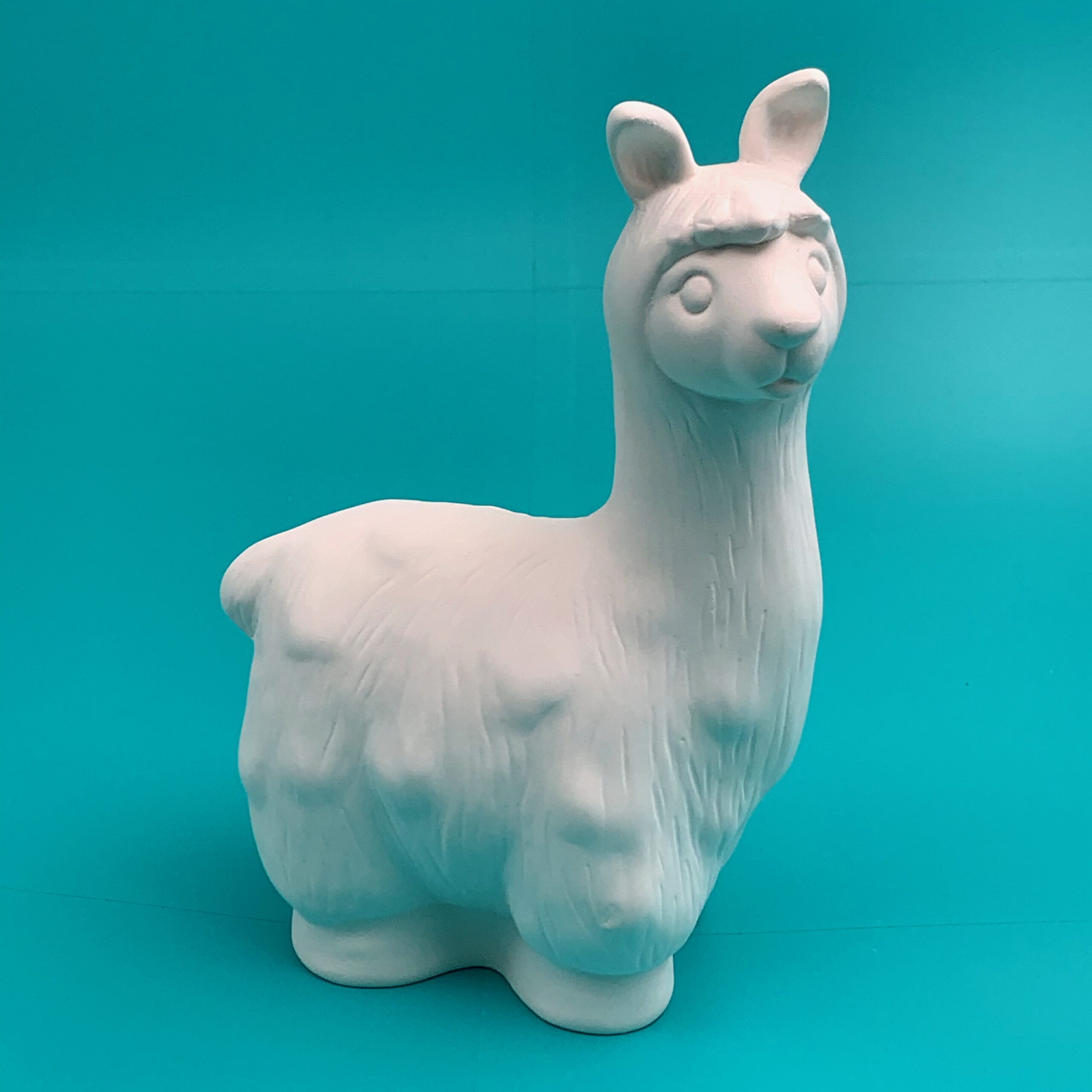 Create Art Studio DIY Ceramics Paint at Home Kit to go pottery at home llama money bank