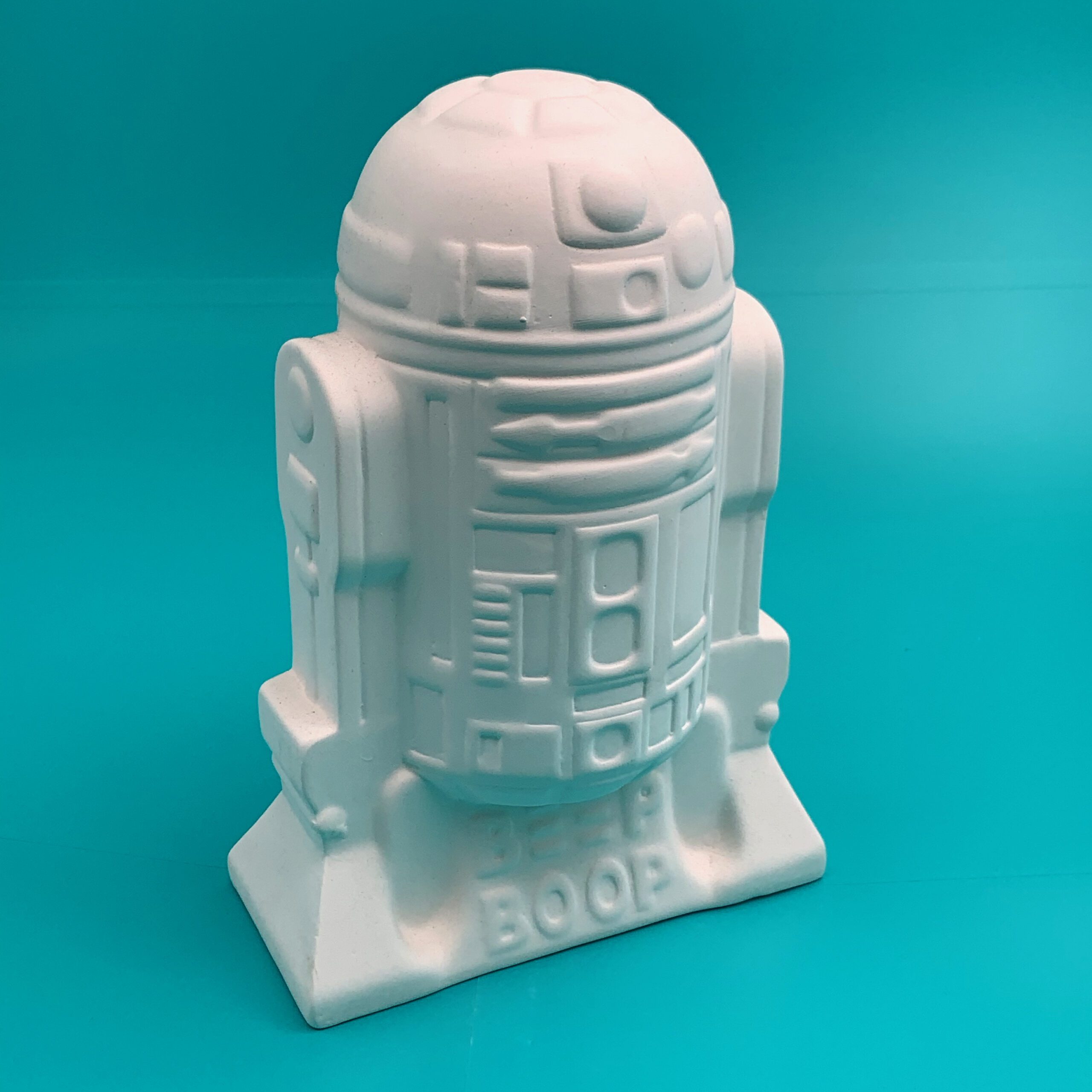 Star Wars R2-D2 money bank ceramics kit paint at home with Create Art Studio