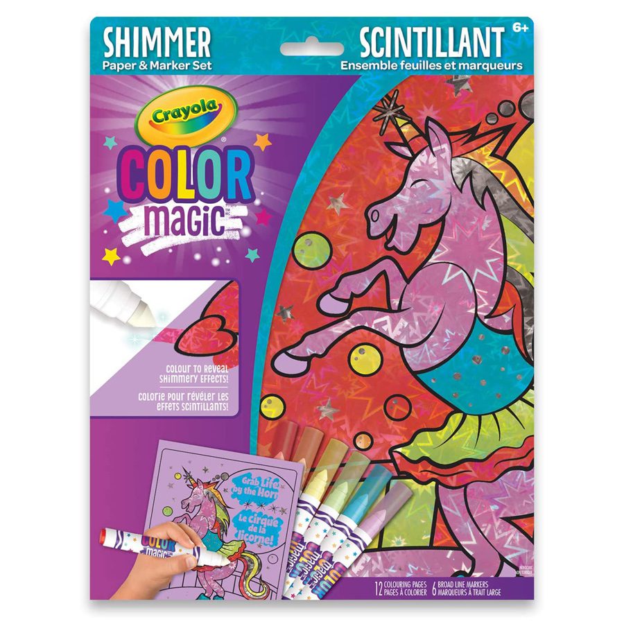 Crayola colour magic shimmery unicorns colouring set and art and craft supplies for kids from Create Art Studio