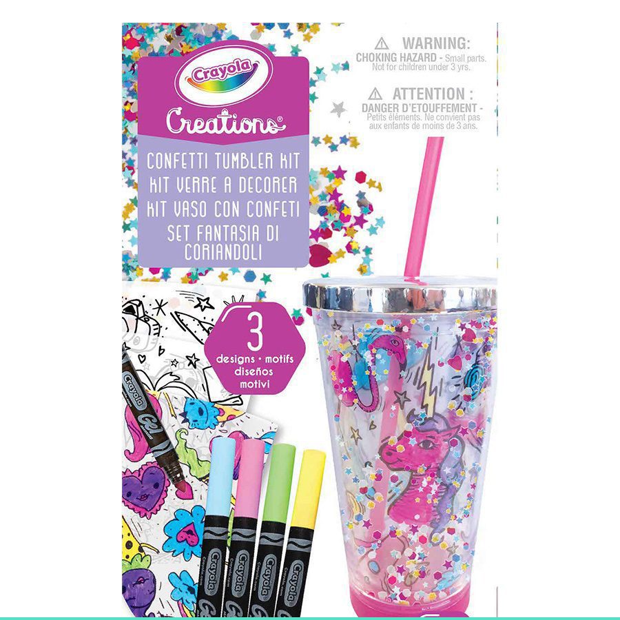 Crayola Creations Confetti Tumbler kit from Create Art Studio Toronto location and online store