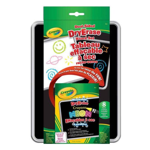 Crayola Dual Sided Dry-Erase Board with Crayons