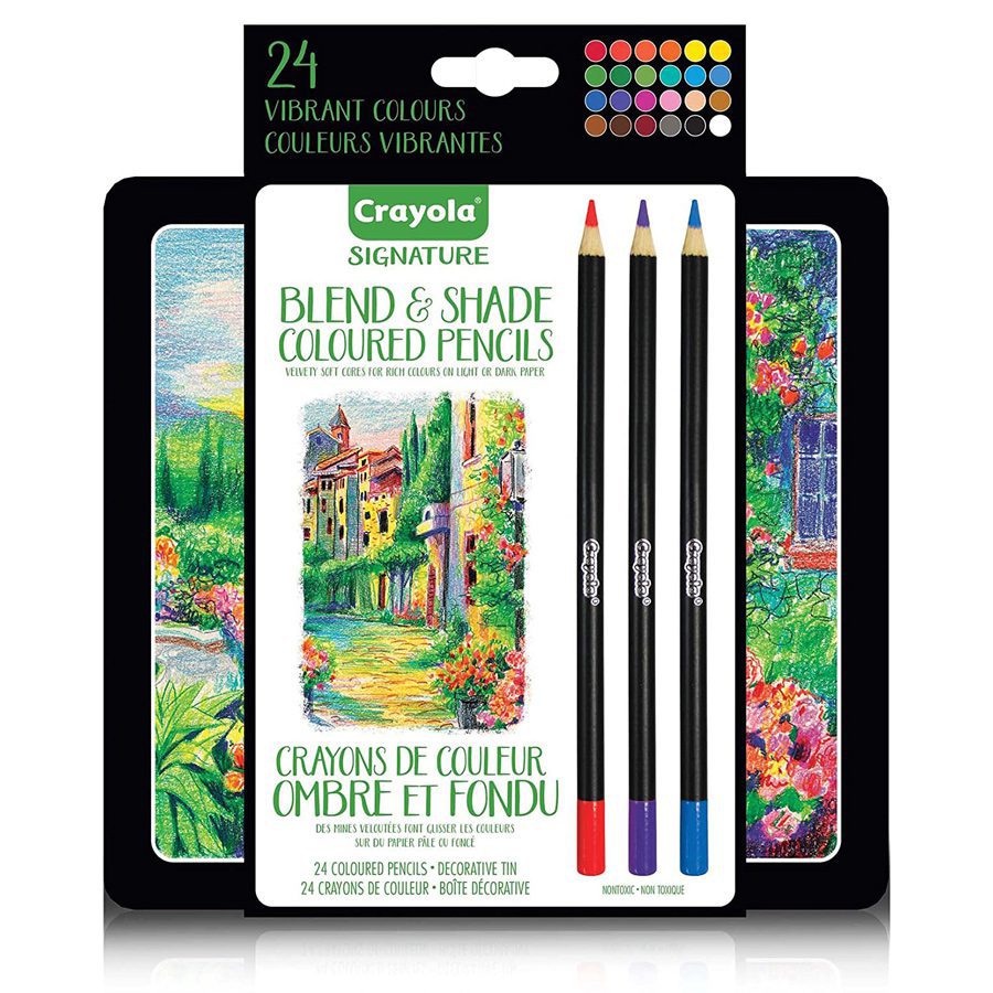 Crayola Signature Blend and Shade Pencils, art and craft supplies from Create Art Studio