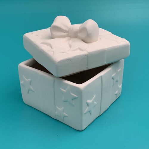 Create Art Studio Ceramic Gift Box with opening lid