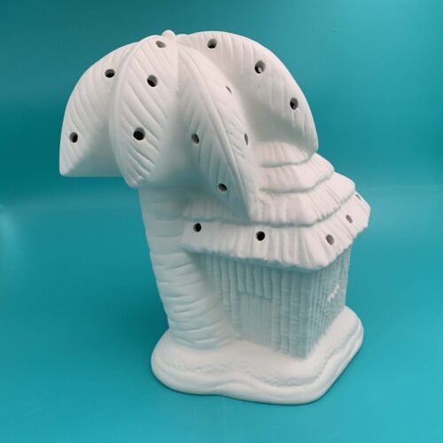 Create Art Studio light up holiday Tiki Hut front