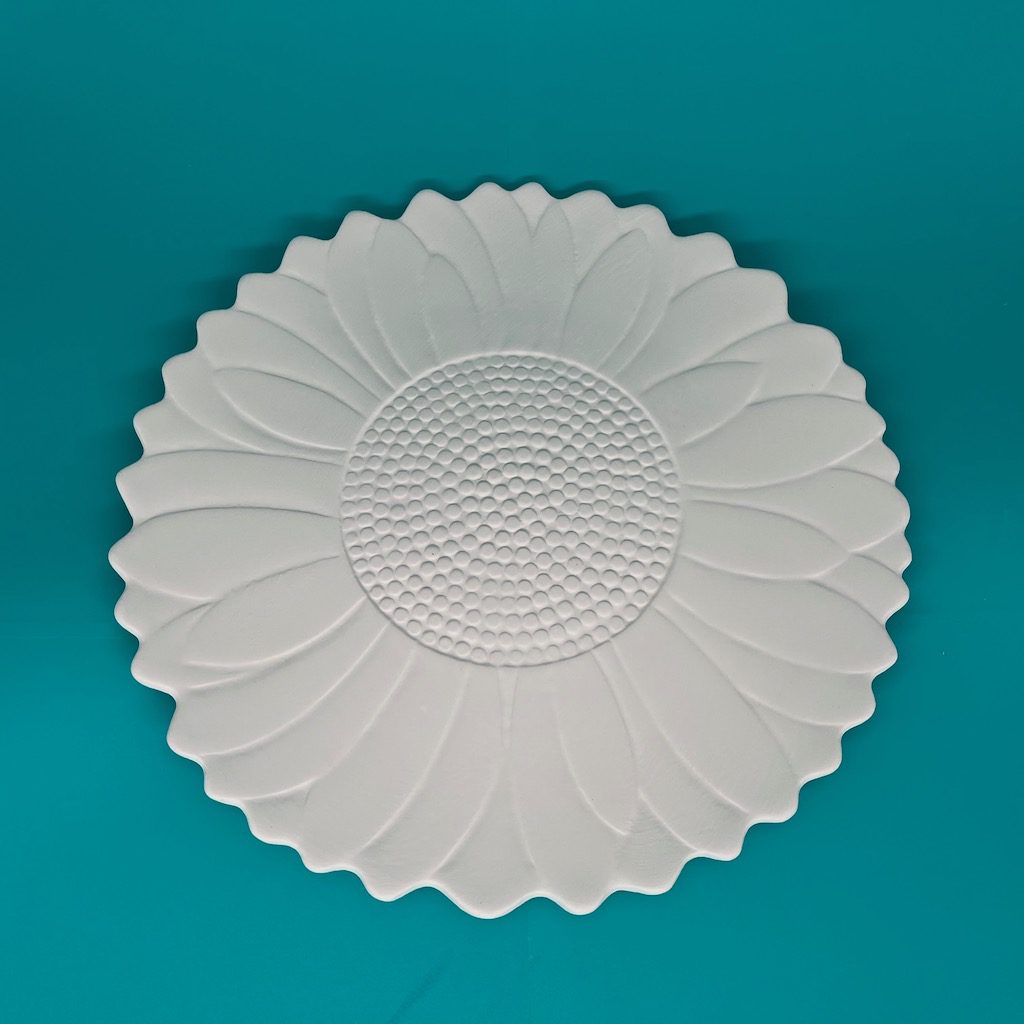 Create Art Studio Ceramics Sunflower Plate