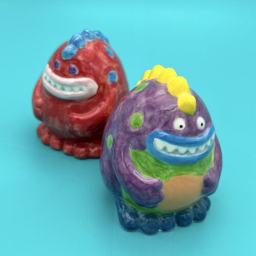 Create Art Studio Ceramics Spike monsters
