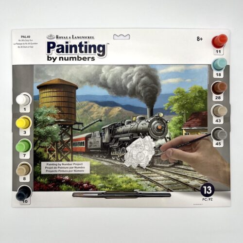 Create Art Studio Royal & Langnickel Adult Painting By Numbers set Train Number 90s daily run
