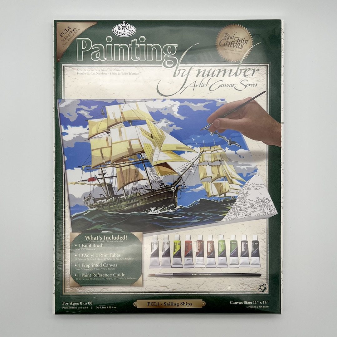 Create Art Studio Royal and Langnickel Painting By Numbers Sailing Ships set