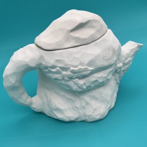 Ready to Paint ceramic Santa teapot for Christmas from Create Art Studio's Toronto and online store