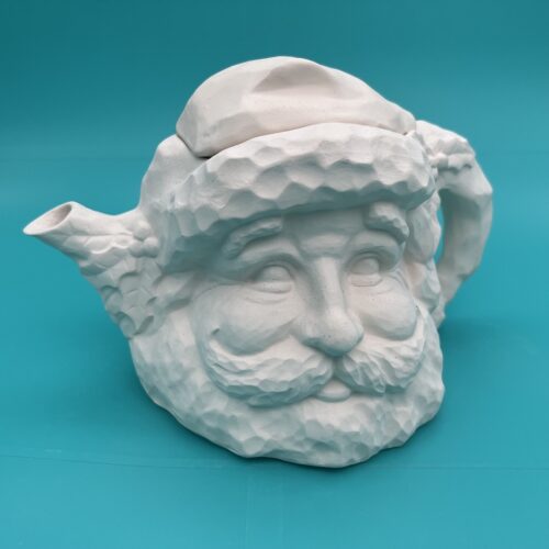 Ready to Paint ceramic Santa teapot for Christmas from Create Art Studio's Toronto and online store