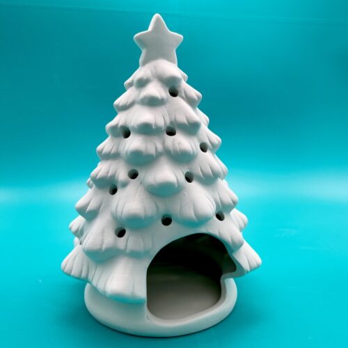 Ready-to-Paint ceramic classic votive Christmas tree from Create Art Studio's Toronto location and online store