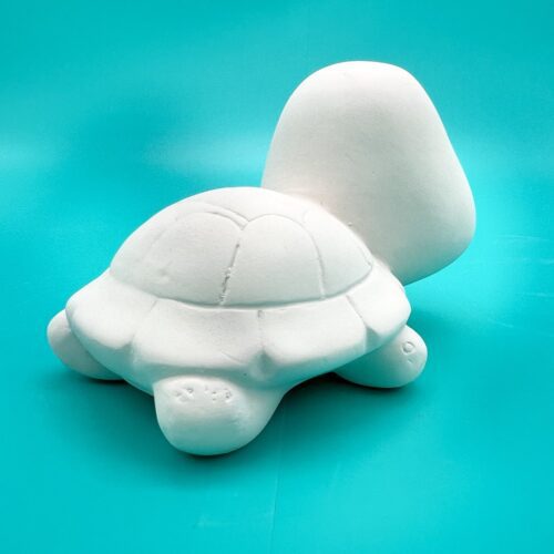 Ready-to-Paint ceramic speedy the tortoise from Create Art Studio's Toronto location and online store