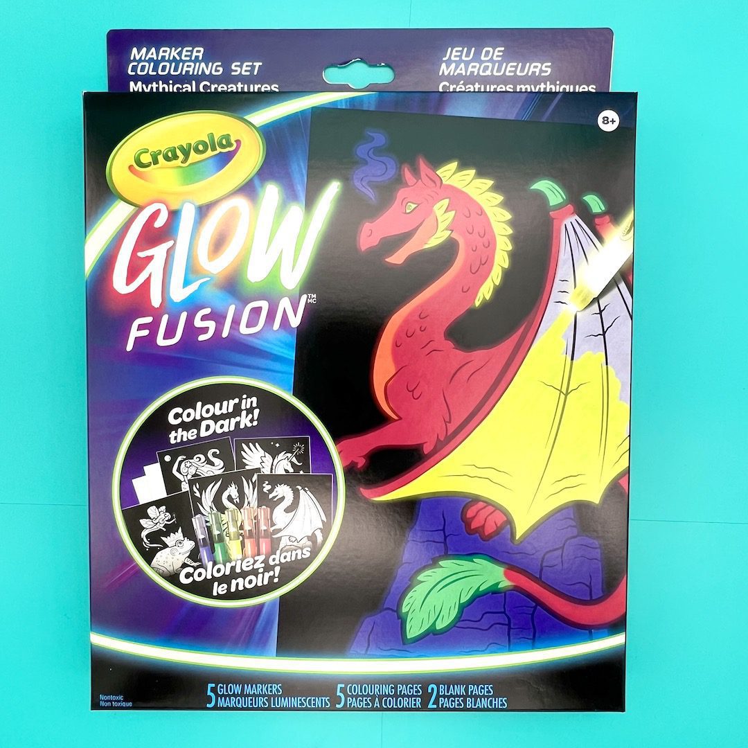 Crayola Glow Fusion Marker Colouring Set for kids from Create Art Studio's Toronto location and online store