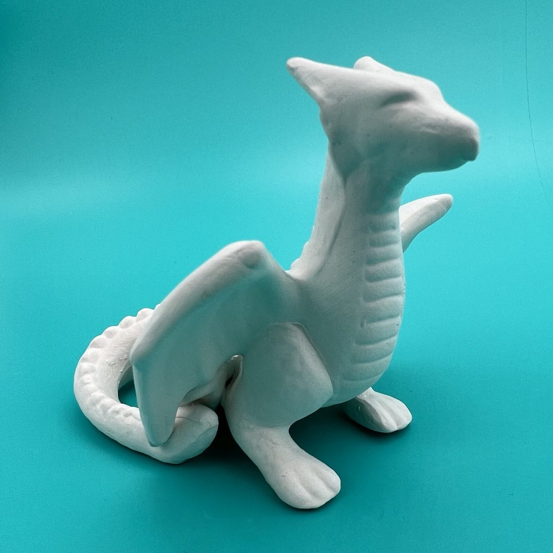 Ready-to-Paint Ceramic Gordul the Dragon from Create Art Studio's Toronto location and online store