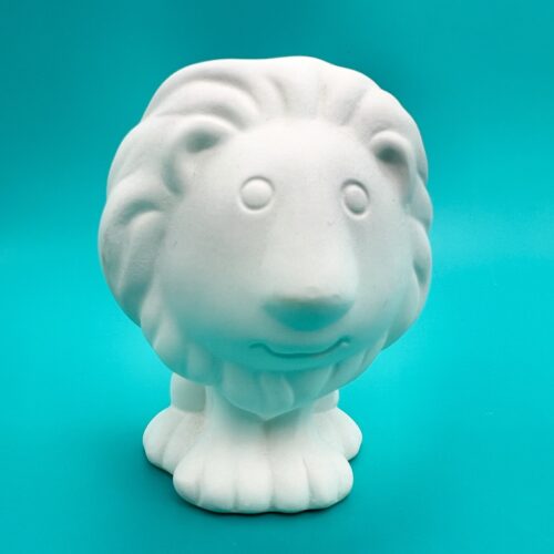 Ready-to-Paint ceramic Roary the Lion from Create Art Studio's Toronto location and online store