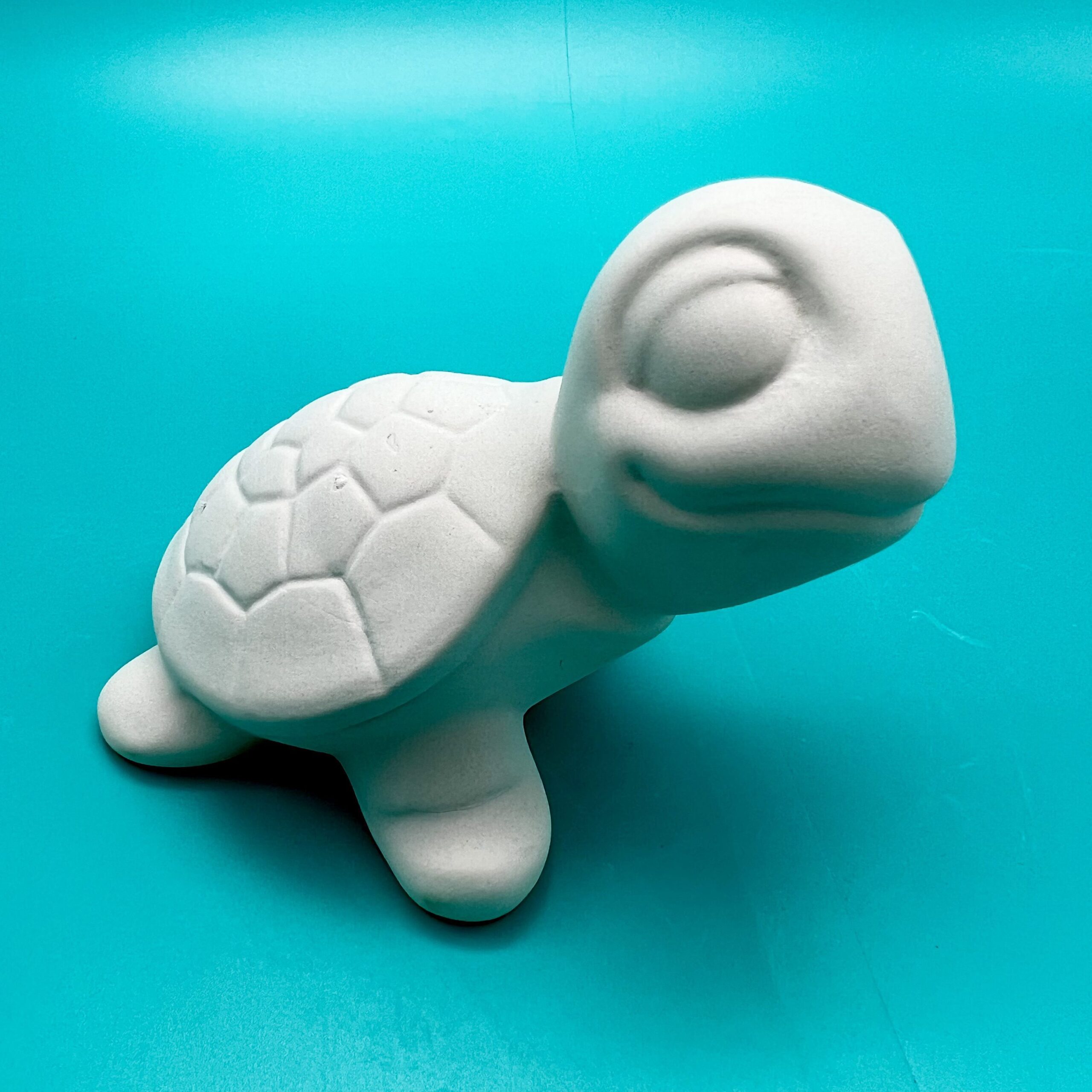 Ready-to-Paint ceramic Crush the Sea Turtle from Create Art Studio's Toronto location and online store