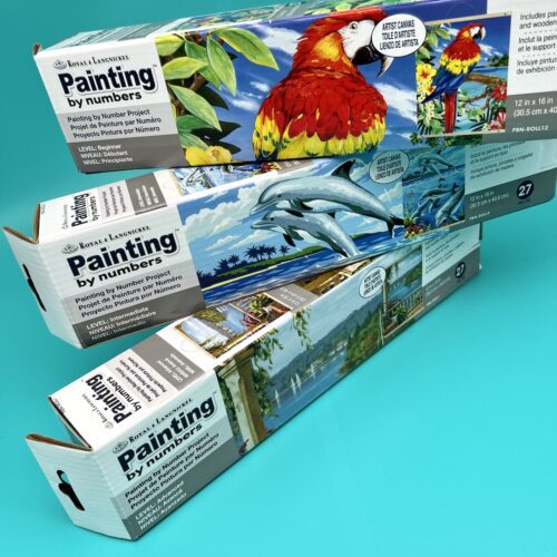 Royal & Langnickel Paint by Numbers canvas roll kits from Create Art Studio in Toronto and online