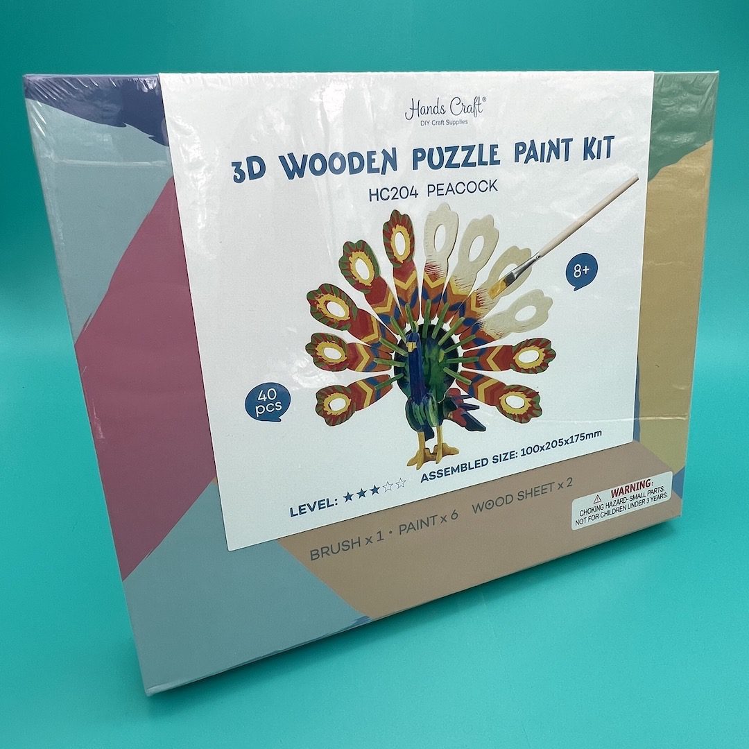 Hands Craft 3D Peacock Classic Wood Puzzle