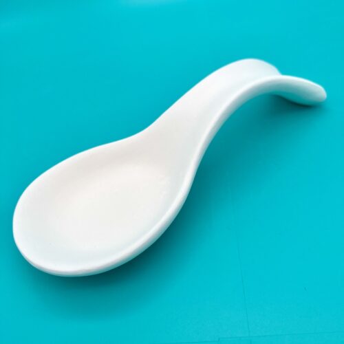 Ready to Paint Ceramic Curvy Spoon Rest from Create Art Studio online and in our Toronto studio