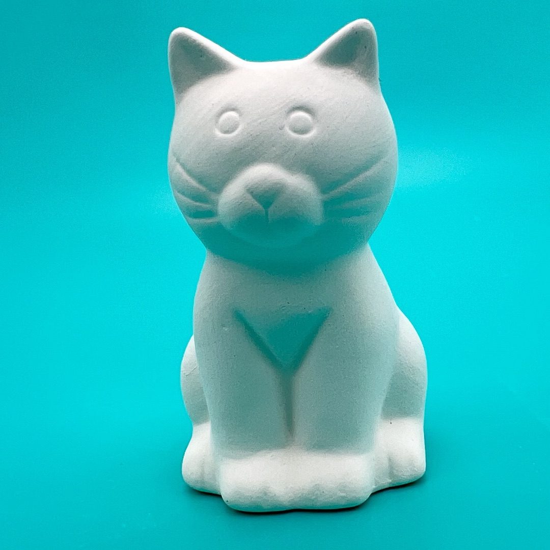 Ready-to-Paint Ceramic Pretty Cat from Create Art Studio in our Toronto location and online
