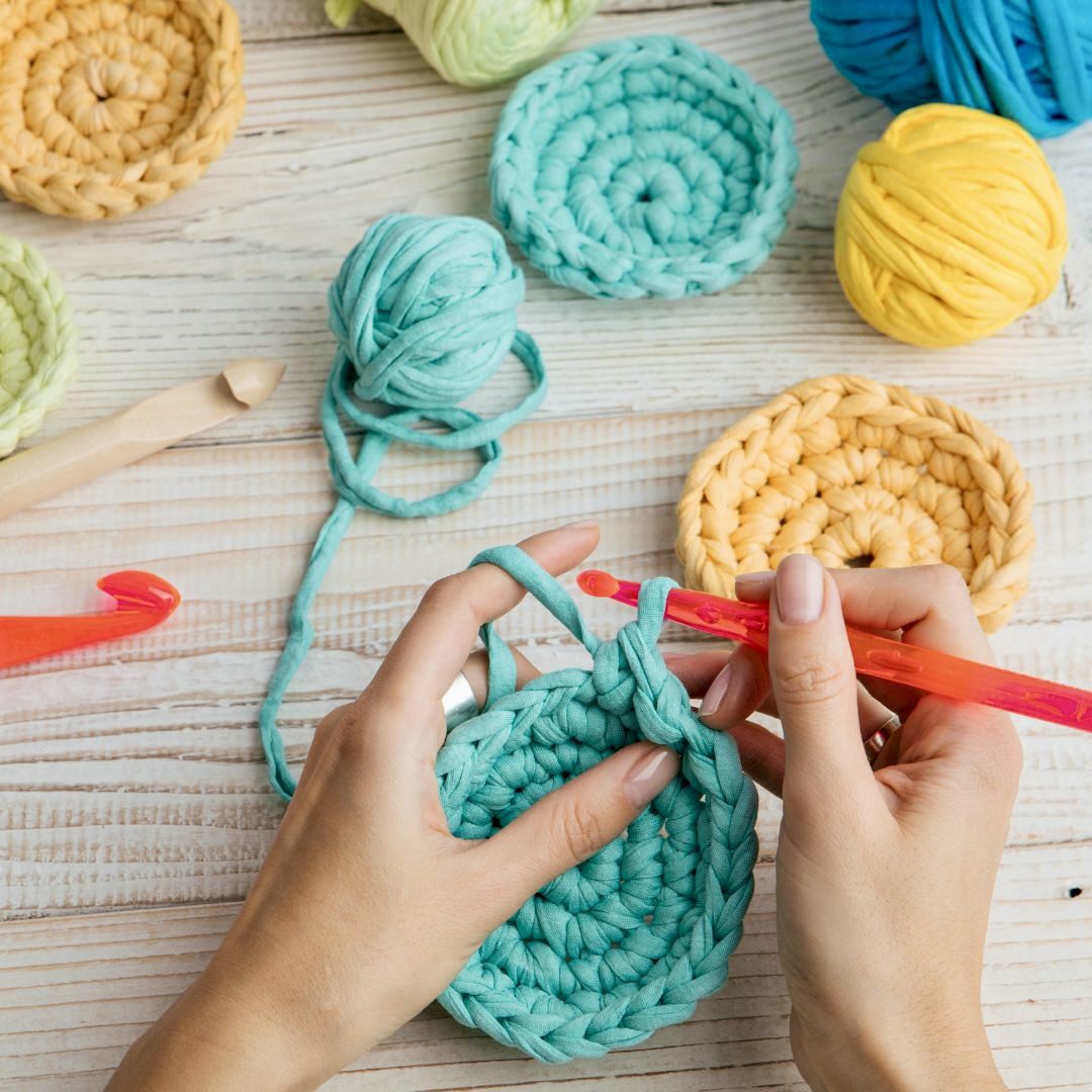 Learn the art of crochet in Create Art Studio's classes and workshops at our Toronto location and online