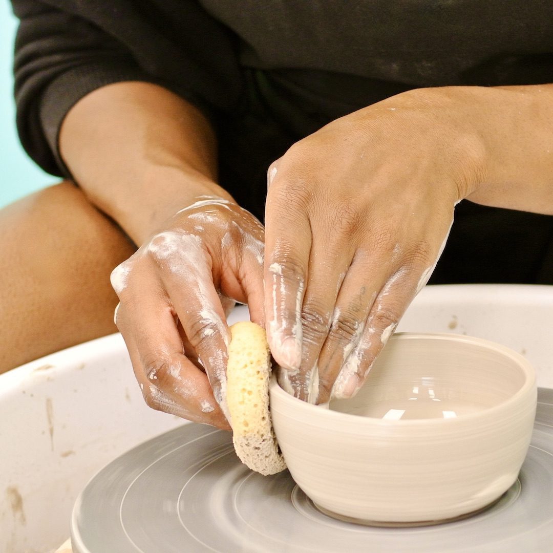 BIPOC pottery classes at Create Art Studio's Toronto location for adults 17 to 25 to learn and explore the art of ceramics, learning to hand-build creative sculptures and throw pots on the wheel. We’ll also learn about ceramics from across black and indigenous culture that will inspire you to develop your own styles.