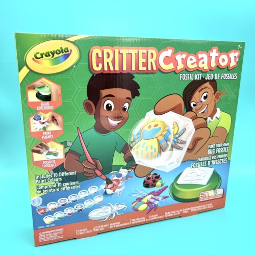 Kids who love bugs will love a creative STEAM Crayola Critter Creator Fossil Kit, with sculpting and painting activities for kids age 7+ from our Toronto studio or online