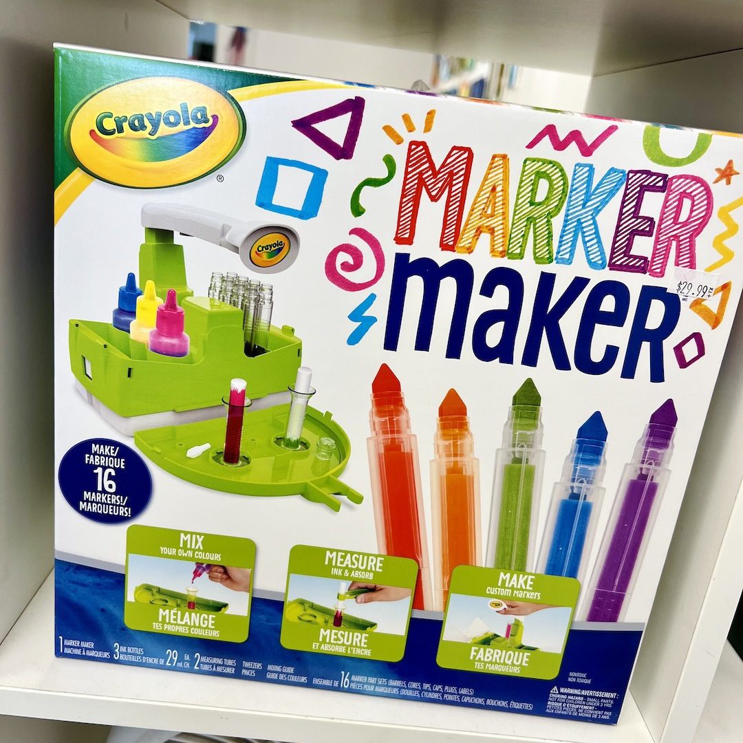 Create your own custom markers in minutes with the Crayola Marker Maker from Create Art Studio's Toronto Store and online