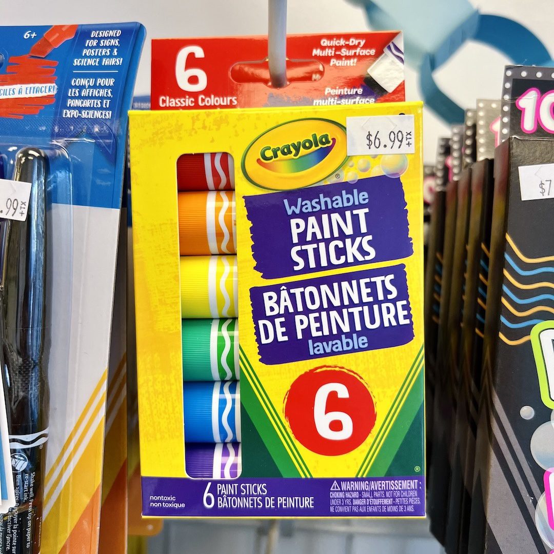 Get your Crayola Washable Paint Sticks and other big fun, small mess art materials for kids from Create Art Studio, in our store and online