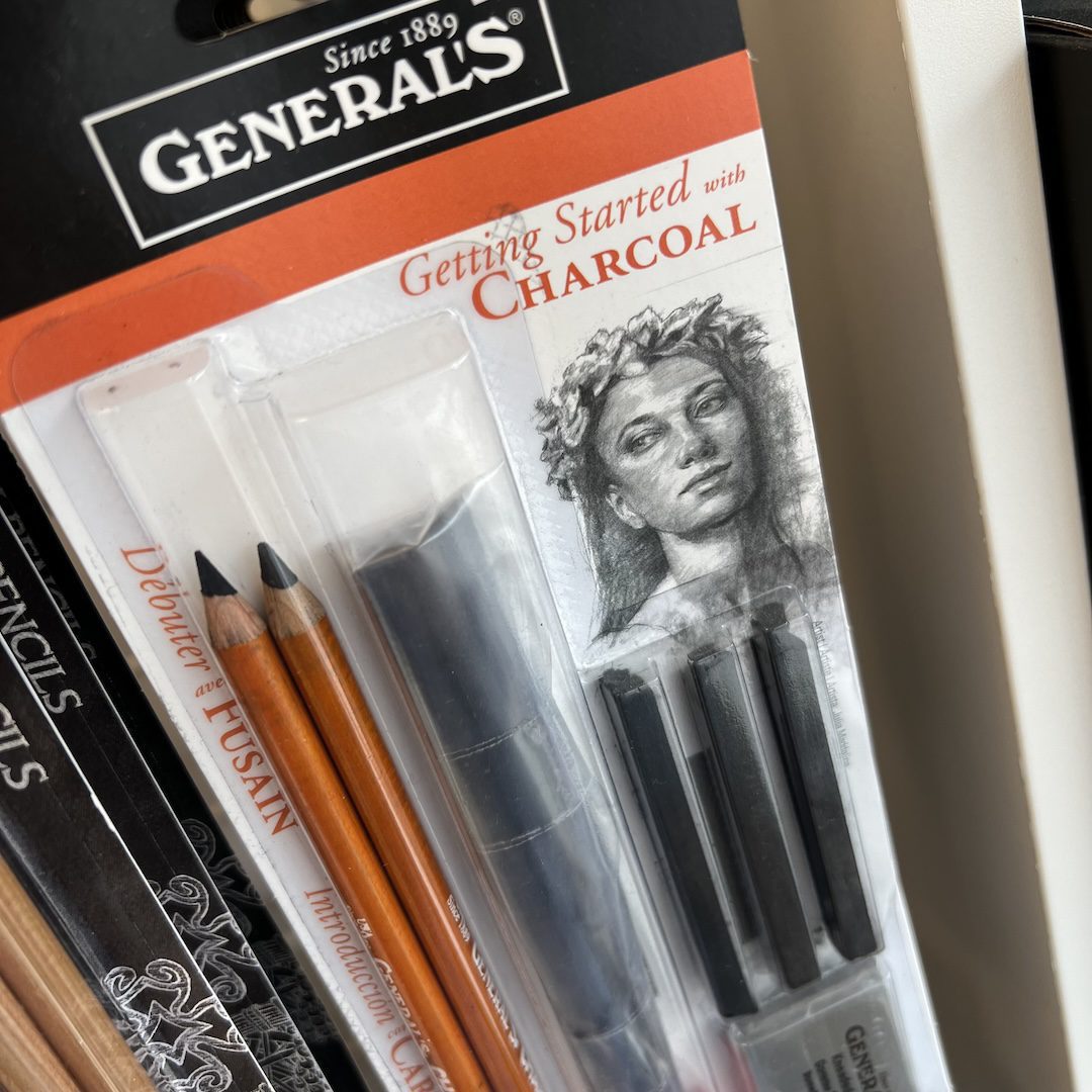 high quality Charcoal Drawing Essentials in one handy starter package. Ideal for drawing class, painting, sketching, still life, portraits, landscapes from Create Art Studio in Toronto and online