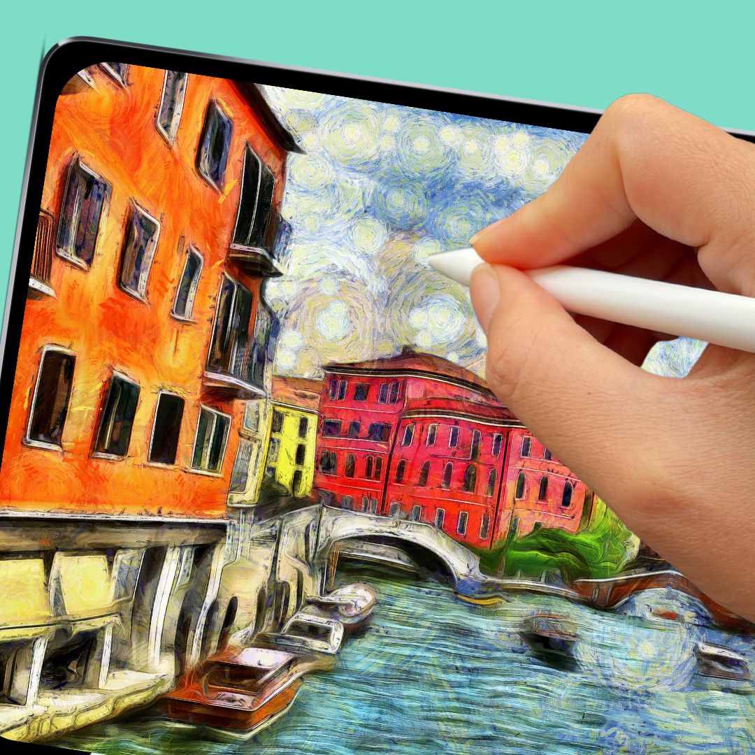 Learn Procreate on our iPad in Create Art Studio's Digital Illustration class for adults in our Toronto studio
