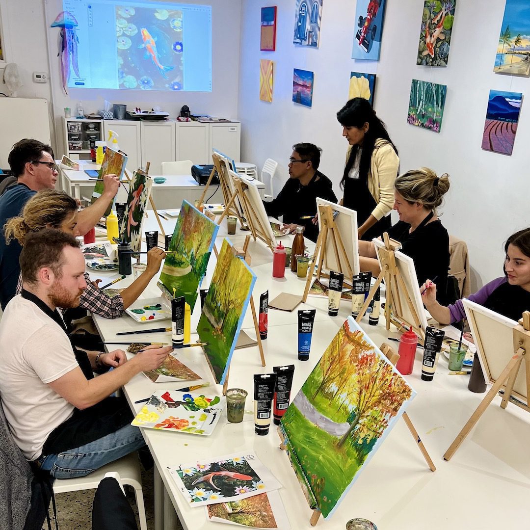 Join our acrylic painting workshops and classes to learn how to create beautiful paintings in our Create Art Studio's Toronto location and online