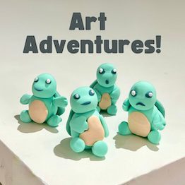 Create Art Studio Art Adventures creative play class for kids on Saturdays