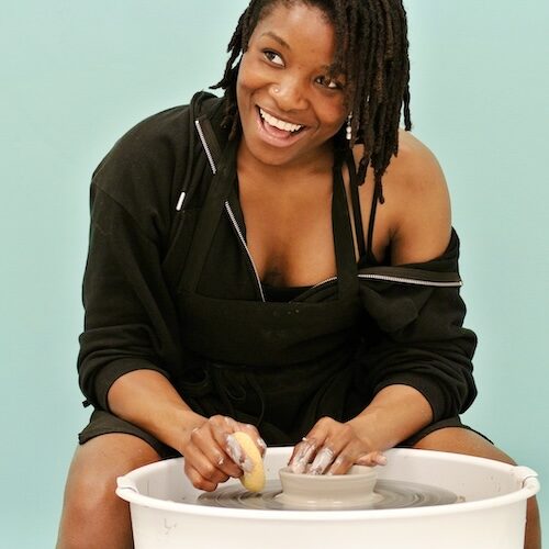 BIPOC pottery classes at Create Art Studio's Toronto location for adults 17 to 25 to learn and explore the art of ceramics, learning to hand-build creative sculptures and throw pots on the wheel. We’ll also learn about ceramics from across black and indigenous culture that will inspire you to develop your own styles.