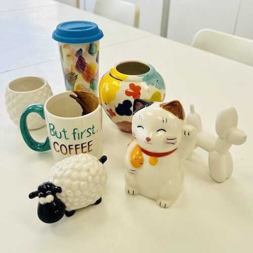 Drop in with family and friends to enjoy ceramic painting in our studio or take a kit home as a gift, for weekend creativity or a fun birthday activity!
