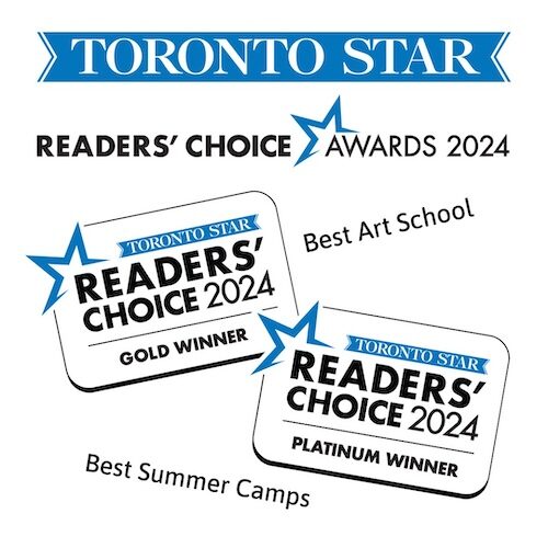 For the second year in a row, we've won Best Art School and Best Summer Camp in the 2024 Toronto Star Reader's Choice Awards!