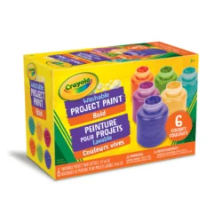 Crayola Washable Project Paint in 6 Bold Colours