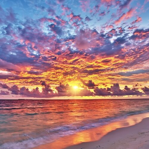 Acrylic Ocean Sunset