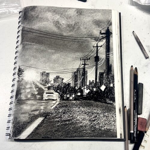 Learn to Draw and Sketch realistic images in Create Art Studio's Toronto studio and online