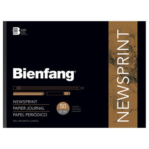 Bienfang Newsprint Pad 18" x 24" 50 sheets
