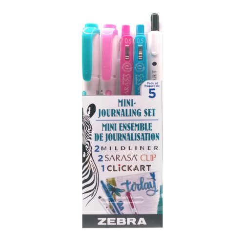 Zebra Mini-Journaling Set - 5 Items